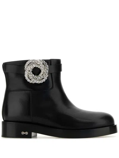 MACH&MACH GLAAXY LEATHER BOOTS