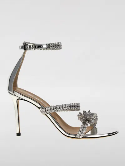MACH&MACH HEELED SANDALS MACH & MACH WOMAN COLOR SILVER,G64793061
