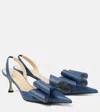 Mach&mach Le Cadeau 65 Denim Slingback Pumps In Blau