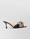 Mach&mach Leather Double Bow Mules