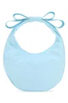 Mach&mach Light-blue Satin Small Handbag In Light Blue