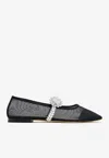 Mach&mach Mach & Mach 'lotus' Ballet Flats In Black