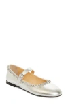 Mach&mach Audrey Crystal-embellished Ballet Pumps In Silver