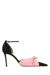 Mach&mach Double Heart 110mm Satin Pumps