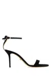Mach&mach Crystal Bow Ankle Strap Sandals