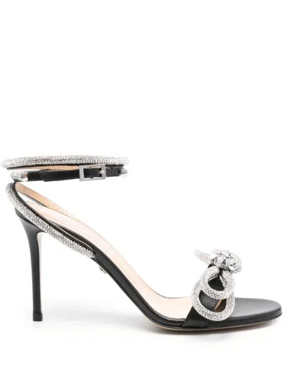 Mach&mach Black Double Bow 110 Sandals