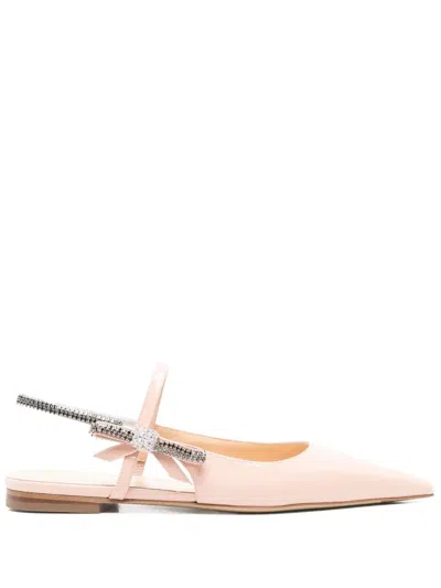 MACH&MACH MACH & MACH CRYSTAL CUBE SLINGBACK FLATS 10MM