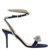 Mach&mach Double Bow Sandals In Blue