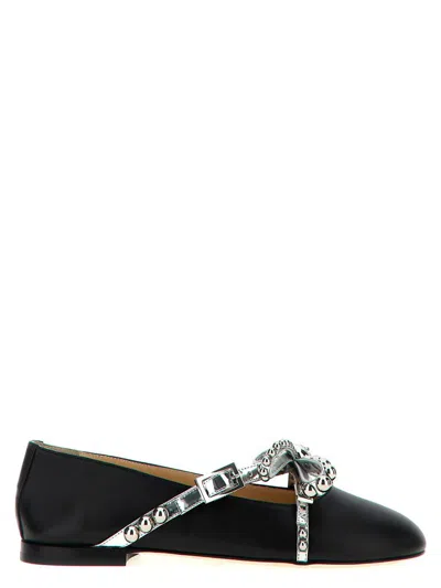 MACH&MACH MACH & MACH 'CRYSTAL STUDS' BALLET FLATS