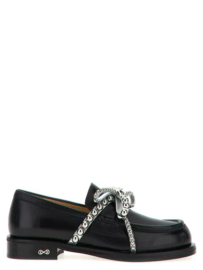 MACH&MACH MACH & MACH 'CRYSTAL STUDS' LOAFERS