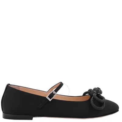 MACH&MACH MACH & MACH DOUBLE BOW BALLERINA FLATS
