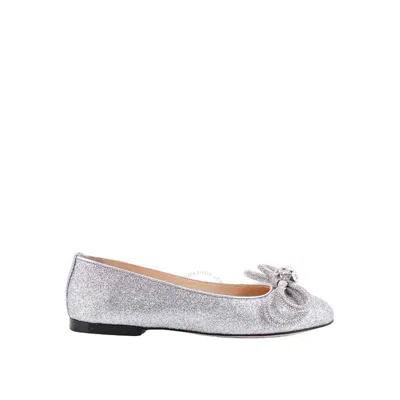 MACH&MACH MACH & MACH DOUBLE BOW GLITTER FLATS