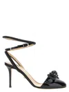 Mach&mach Double Bow Strass Ankle-strap Pumps