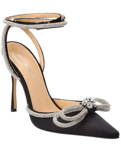 Mach & Mach Satin Bow Detail Pump In Black