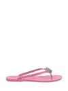 Mach&mach Mach & Mach 'double Heart' Sandals In Pink