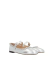 Mach&mach Audrey Crystal-embellished Ballet Pumps In Silver