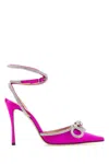Mach&mach Double Bow Pumps In Fuchsia