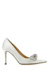 Mach&mach Women White Satin Pumps In White
