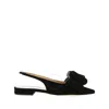 Mach&mach Bow-detail Leather Ballerinas In Black