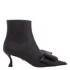 Mach&mach Mach & Mach Le Cadeau Leather Boots In Black