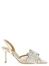 Mach&mach Mach & Mach Le Cadeau Bow Pointed Toe Slingback Pump In White