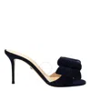 Mach&mach 85mm Le Cadeau Suede Mules In Blue