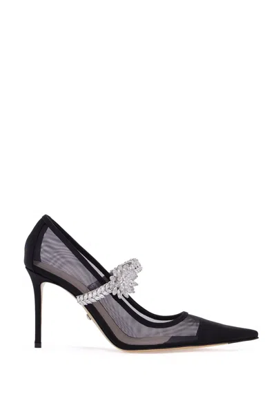 Mach&mach Mach & Mach Mesh Décolleté With In Black