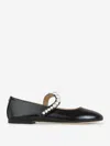 Mach&mach Mach & Mach Pearl Leather Ballerinas