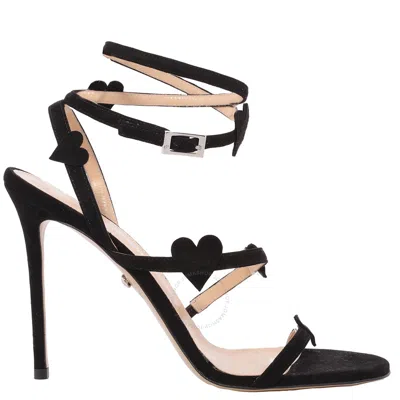 MACH&MACH MACH & MACH PETIT COEUR SUEDE SANDALS