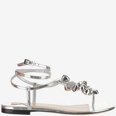 MACH&MACH MACH & MACH SANDAL WITH METALLIC DECORATION