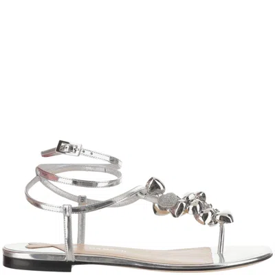 MACH&MACH MACH & MACH SANDAL WITH METALLIC DECORATION