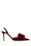 Mach&mach Mach & Mach 'le Cadeau' Slingback In Red