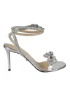 Mach&mach Mach & Mach Sandals Silver In Silver