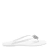 Mach&mach Mach & Mach 'double Heart' Sandals In White