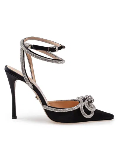 MACH&MACH MACH & MACH SATIN DOUBLE BOW PUMPS