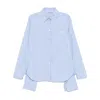 Mach&mach Striped Cotton Shirt In Blue