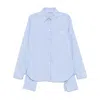 Mach&mach Striped Cotton Shirt In Blue
