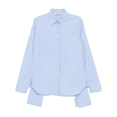 Mach&mach Striped Cotton Shirt In Multicolor