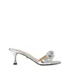 Mach&mach Bow-detail Metallic Mules