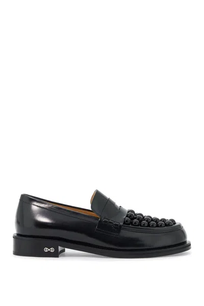 Mach&mach Stud-embellished Loafers In Black