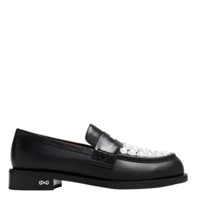 MACH&MACH MACH & MACH SIRENE PEARL-EMBELLISHED LOAFERS