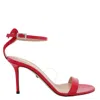 Mach&mach Mach & Mach Special Heart Leather Sandals In Red
