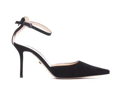 Mach & Mach Black Pointed Toe Heels