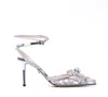 Mach&mach Mach & Mach Sandals In Silver
