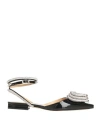 Mach&mach Triple Heart Crystal-embellished Ballerina Shoes