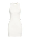 Mach&mach Mach & Mach Woman Mini Dress Cream Size S Viscose, Polyester In White