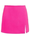 Mach&mach Mach & Mach Woman Mini Skirt Fuchsia Size 6 Wool In Pink