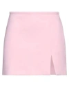 Mach & Mach Woman Mini Skirt Light Pink Size 8 Wool