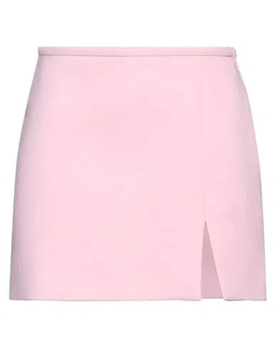 Mach & Mach Woman Mini Skirt Light Pink Size 4 Wool