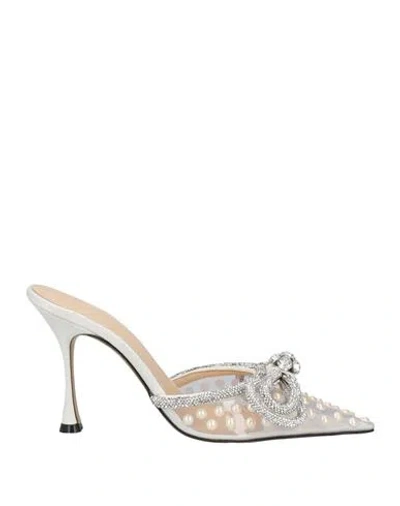 Mach&mach Mach & Mach Woman Mules & Clogs White Size 8 Leather